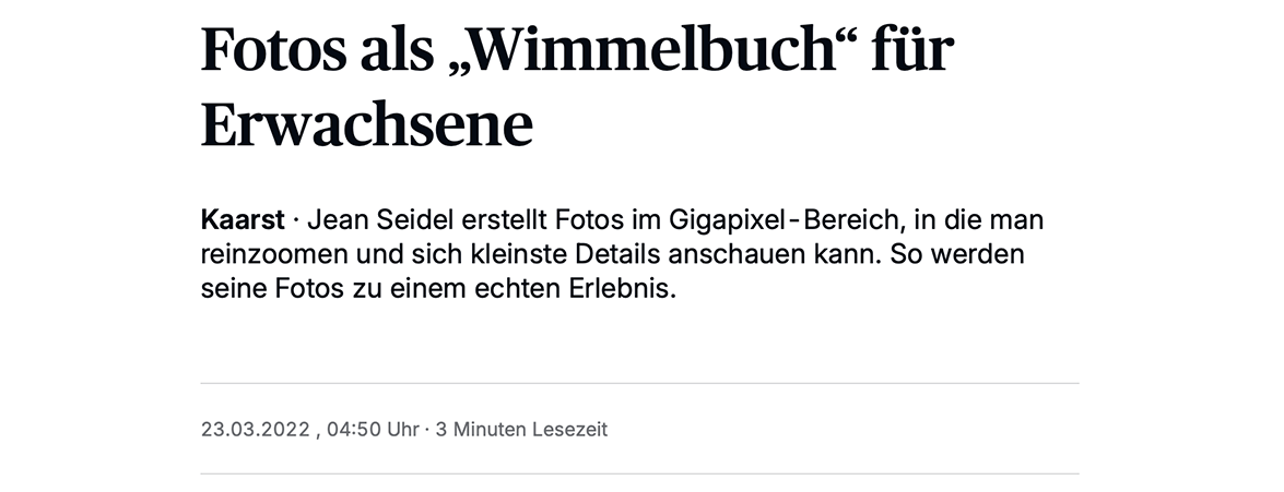Gigapixel Fotografie als 